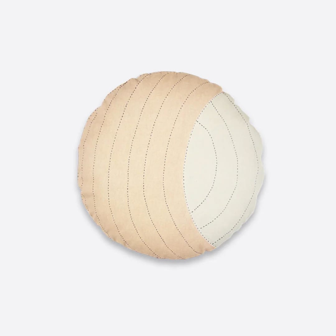 "Crescent Throw Pillow - Ivory" - Throw Pillows in pink by Anchal