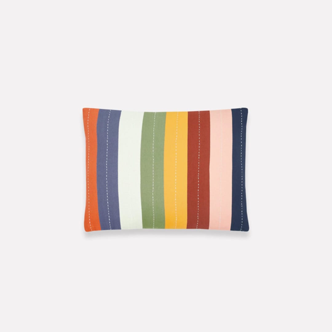 "Rainbow Small Pillow" - Throw Pillows in multicolor by Anchal