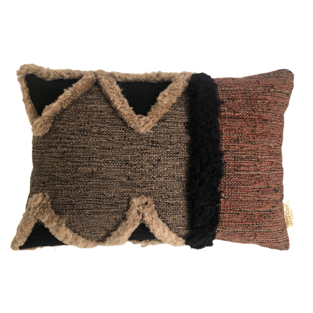 "Rhapsody" - Throw Pillows in multicolor by Handan Loomworks