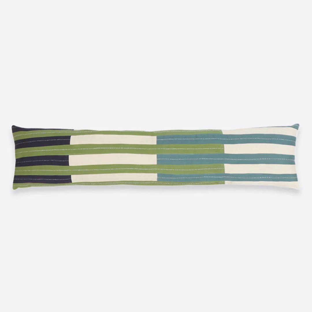 "Shift XL Lumbar Pillow" - Throw Pillows in green by Anchal