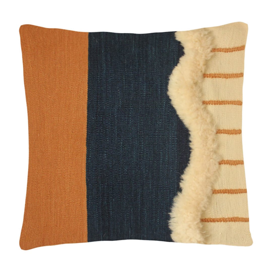 "sailor" - Throw Pillows in multicolor by Handan Loomworks