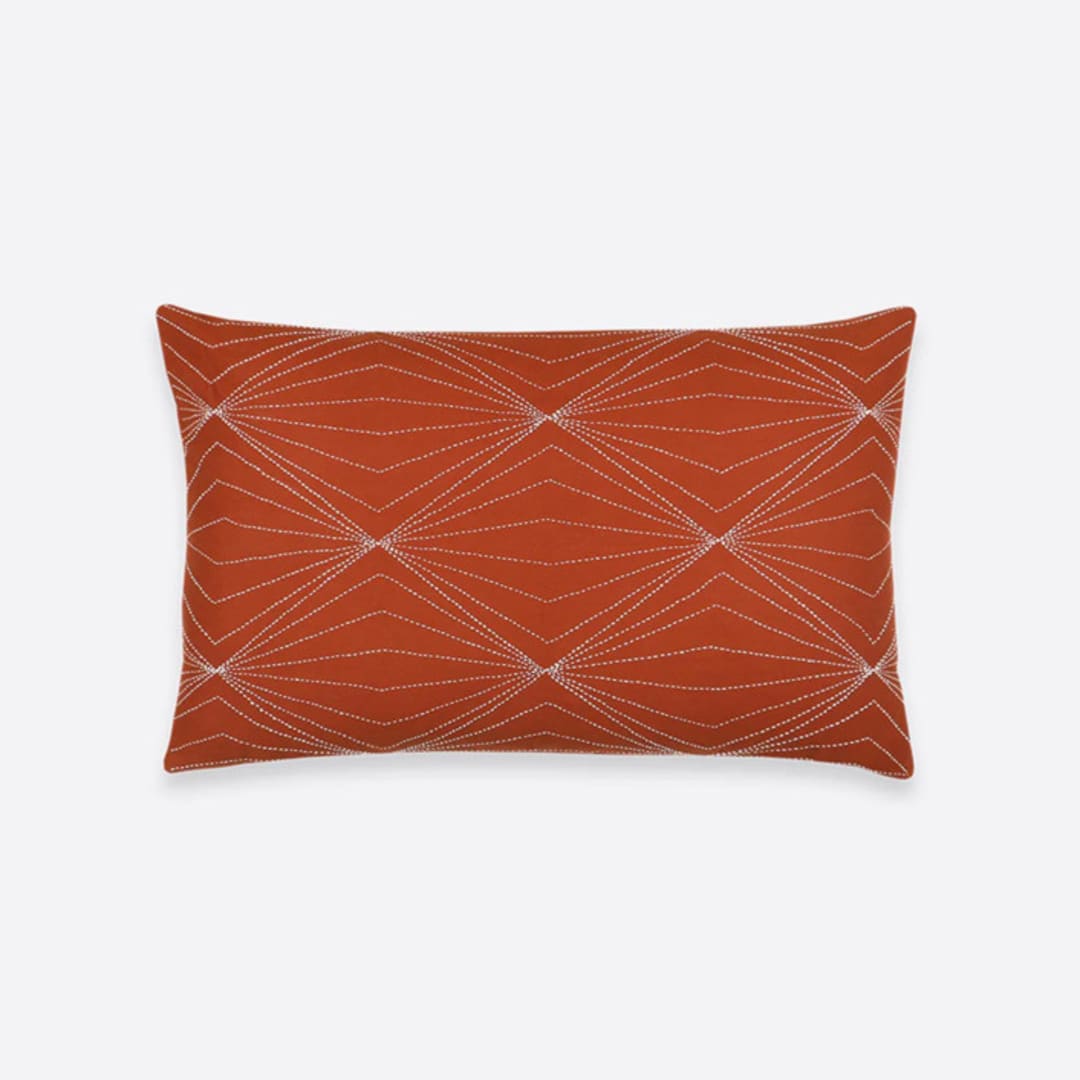 Prism Lumbar Pillow - Rust