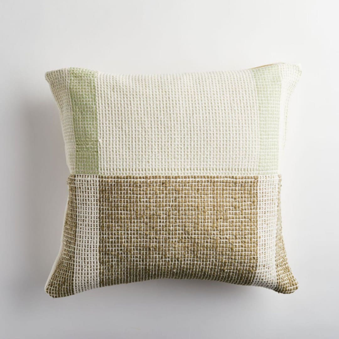 "Paramo Olive Green Pillow" - Throw Pillows in multicolor by Tatiana Ordoñez