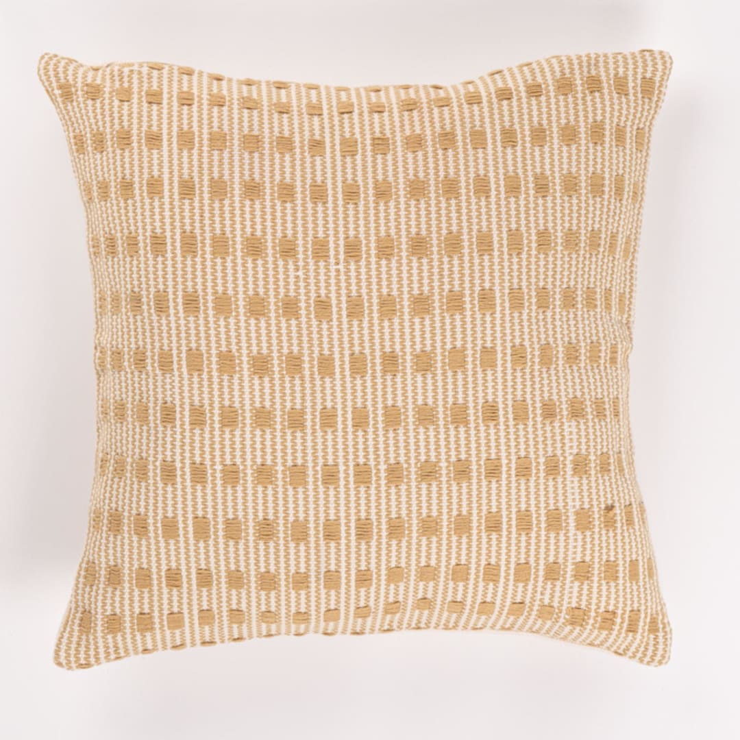 "Tatacoa Pillow Cover Amber Yellow" - Throw Pillows in yellow by Tatiana Ordoñez