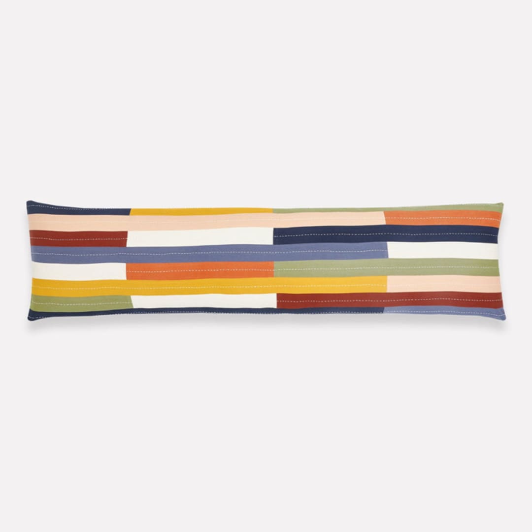 "Rainbow XL Lumbar Pillow" - Throw Pillows in multicolor by Anchal