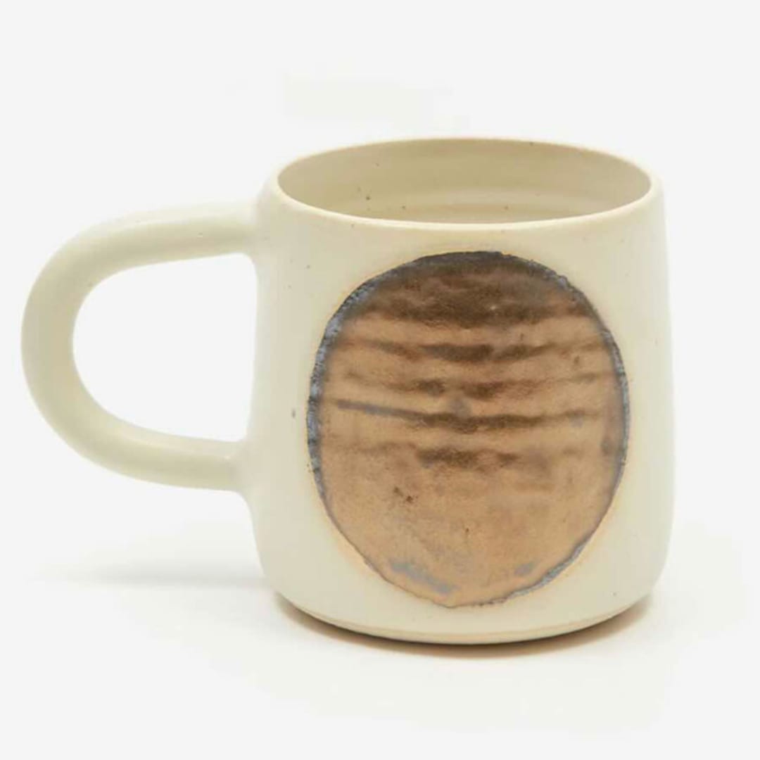 "Ceramic Moon Mug" - Mugs and Teacups in bronze by Lauren Robertson