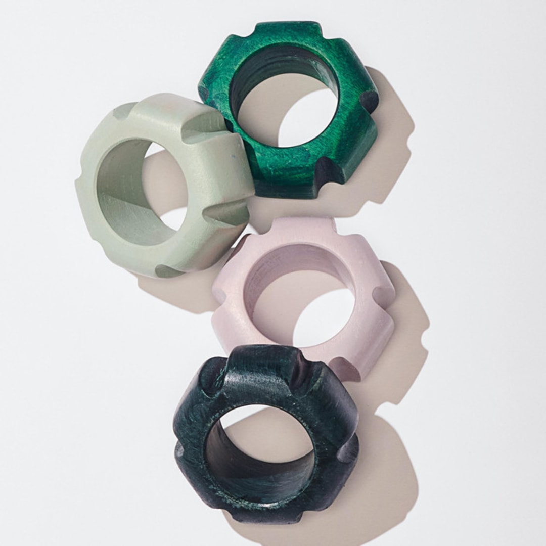 Asterisk Napkin Rings Set of 8