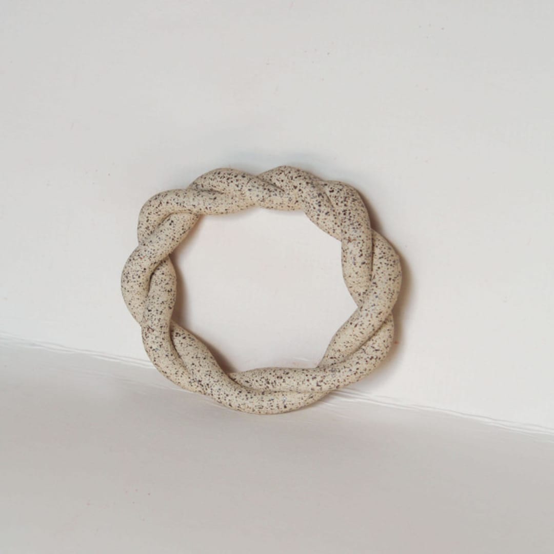 "Speckled Napkin Ring" - Tabletop Accessories in beige by Virginia Felix