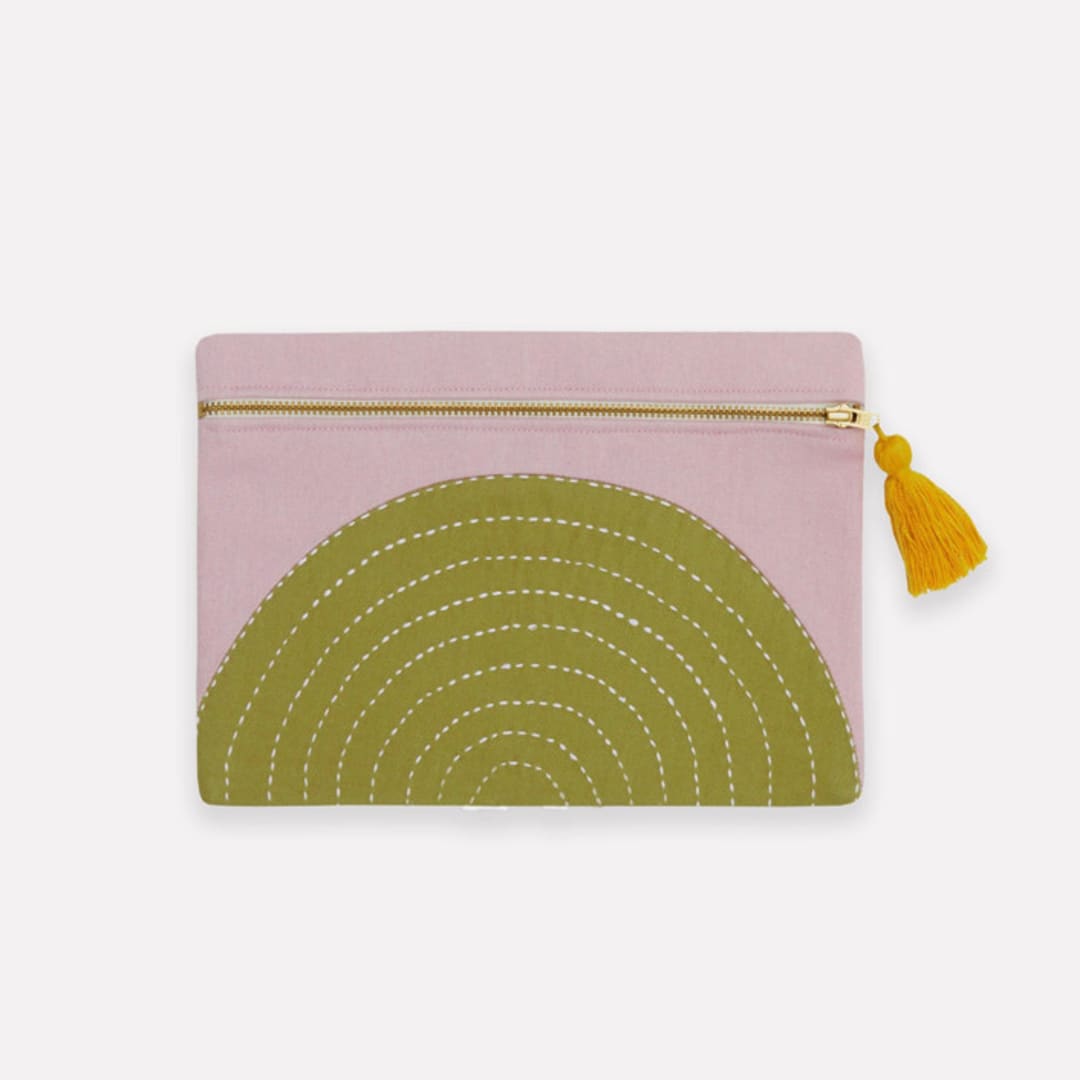 "Eclipse Pouch - Lilac" - Makeup Bag in purple by Anchal