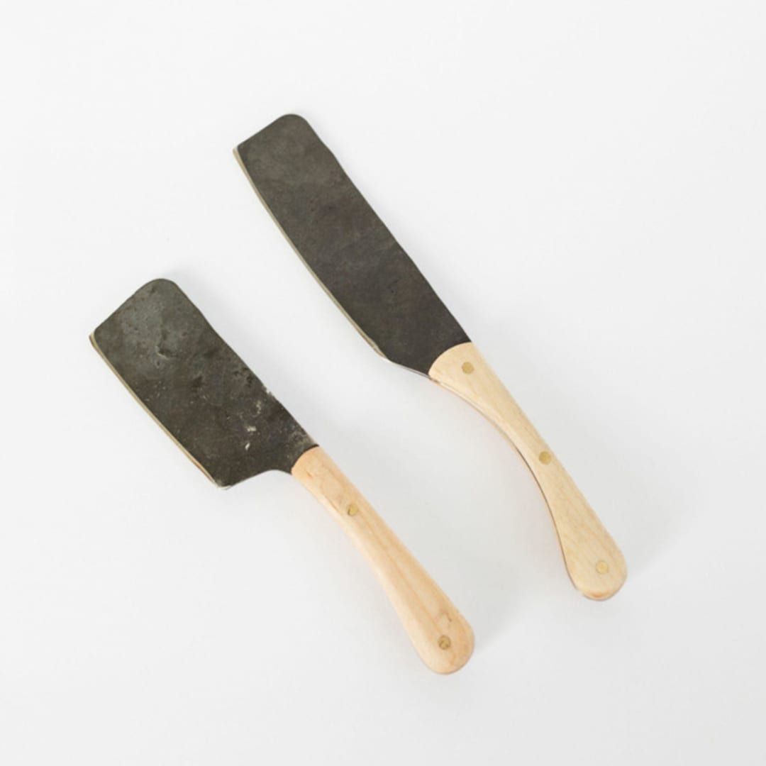 The Large Hand-Forged Knife in Maple