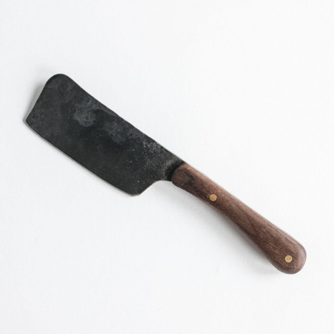 "The Small Hand-Forged Knife in Walnut" - Kitchen Tools in natural by Millstream Home
