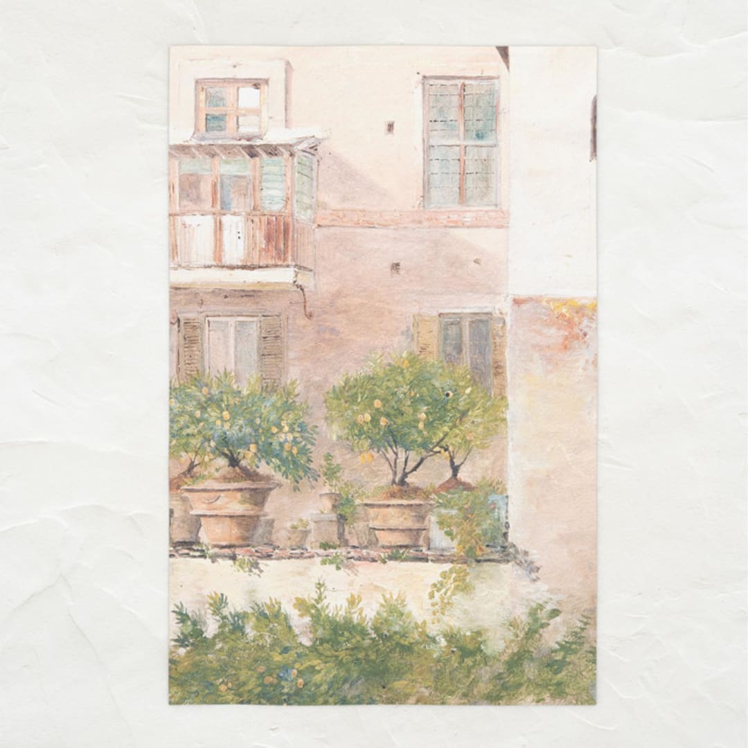 Fine Art Kitchen Tea Towel // Italy Lemon Trees