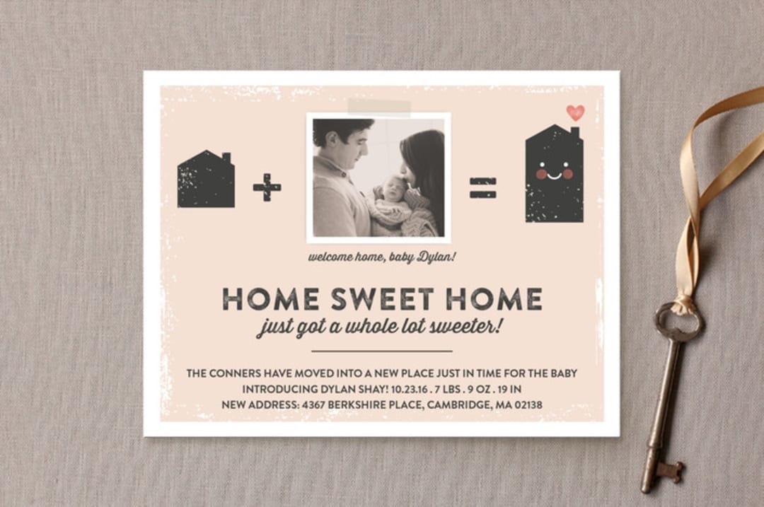 "A Sweeter Lot" - Moving Announcements in Petal by silverscreen studio - Front