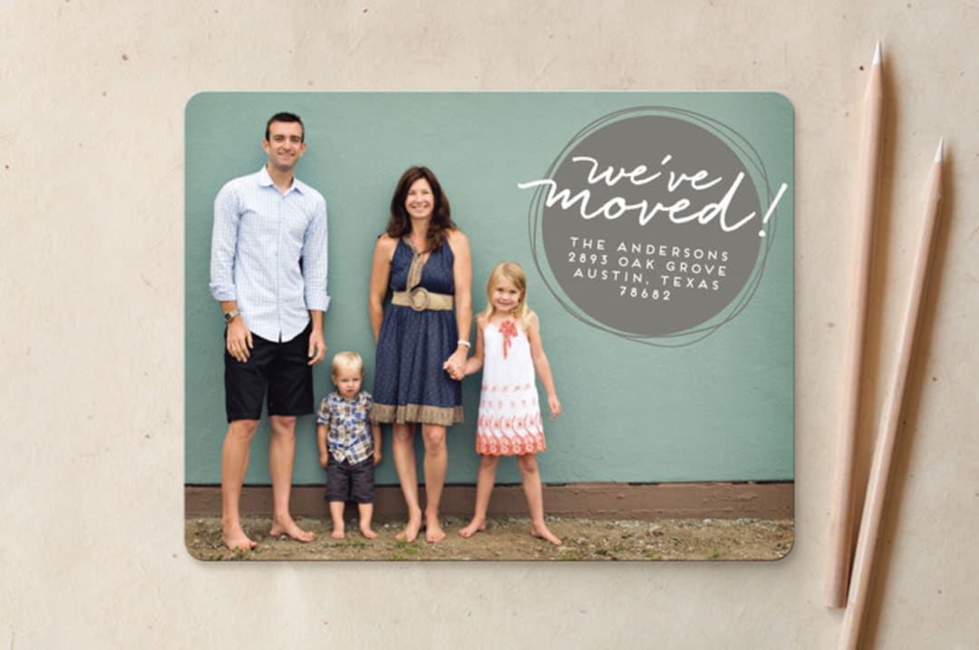 "Moving Circles" - Moving Announcements in Slate by Jessica Corliss - Front