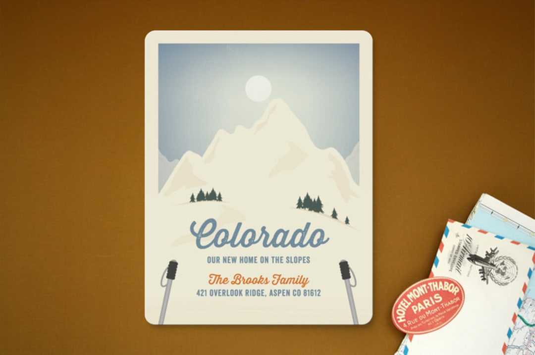 "Moving Mountains" - Moving Announcements in Frost by Lisa Cersovsky - Front