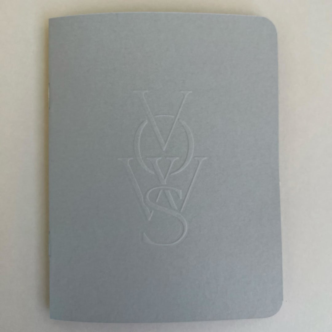 "Luxe Embossed Unisex Vow Books, Set of Two Gray" - Wedding Vow Books in gray by Eva Tadros