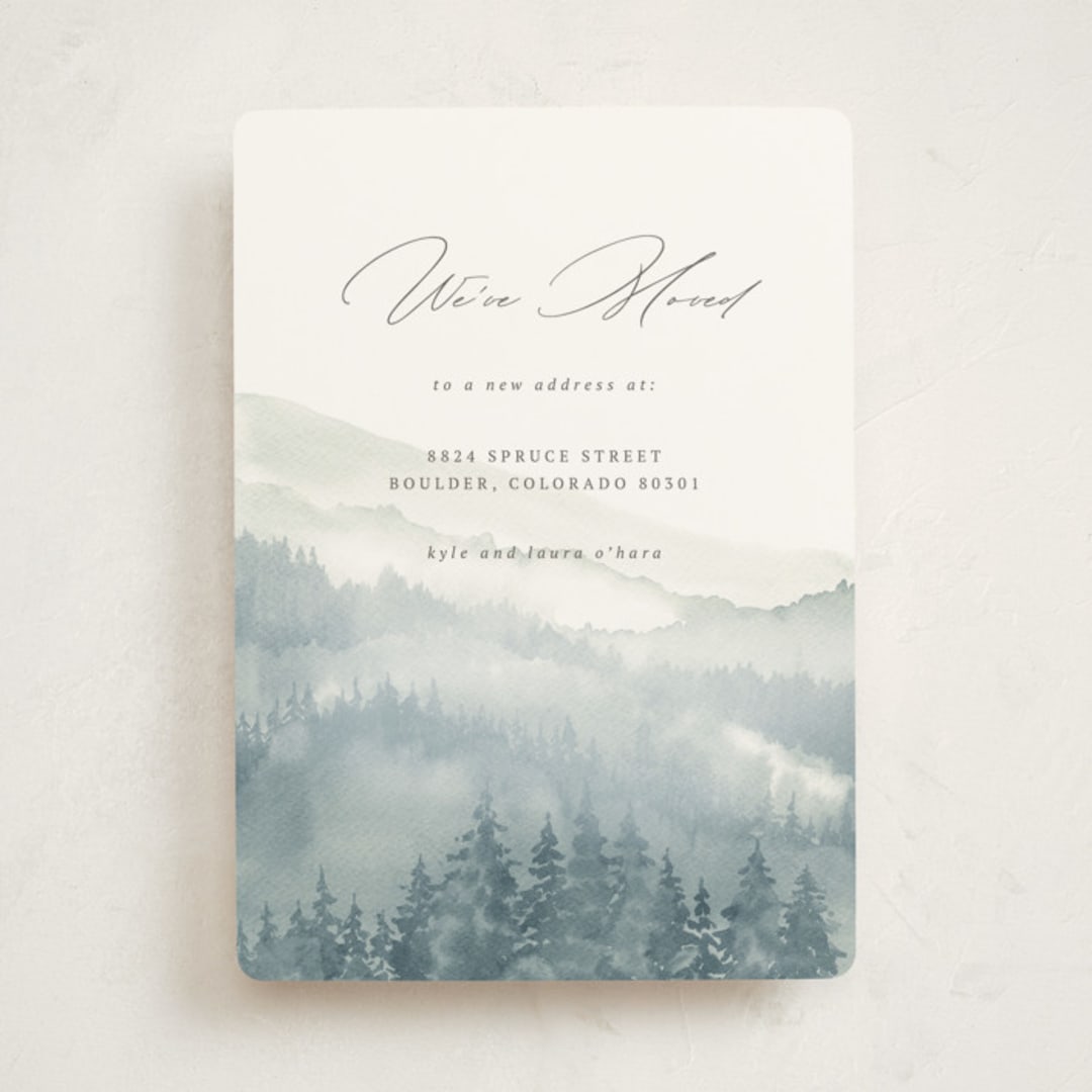 "Over the mountains" - Moving Announcements in Fog by Helen Halik - Front