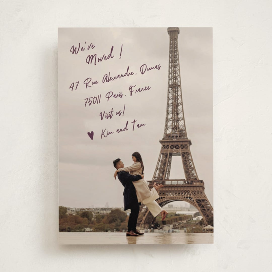"Scribble Type" - Moving Announcements in Aubergine by Ani Somi - Front