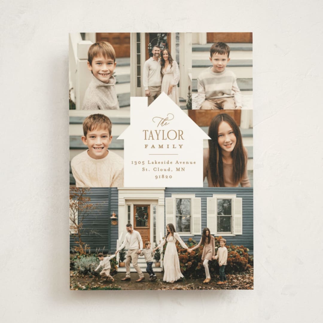"New Home New Pics" - Moving Announcements in Almond by Alethea and Ruth - Front