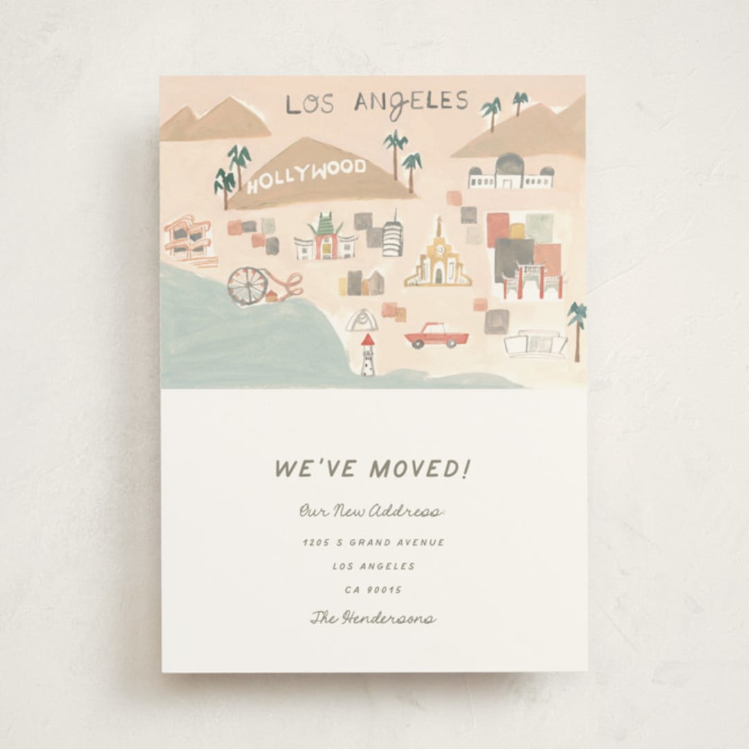 "LA Postcard" - Moving Announcements in Sea by Teju Reval - Front