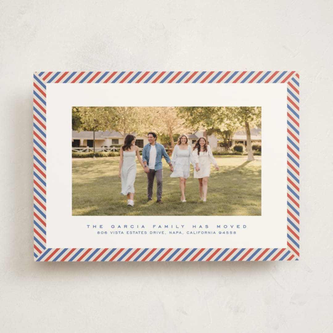 "Air mail frame" - Moving Announcements in Postal by Lea Delaveris - Front