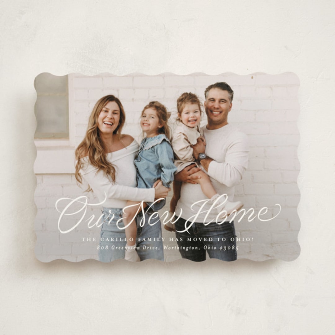 "This new home of ours" - Moving Announcements in Cloud by Lea Delaveris - Front