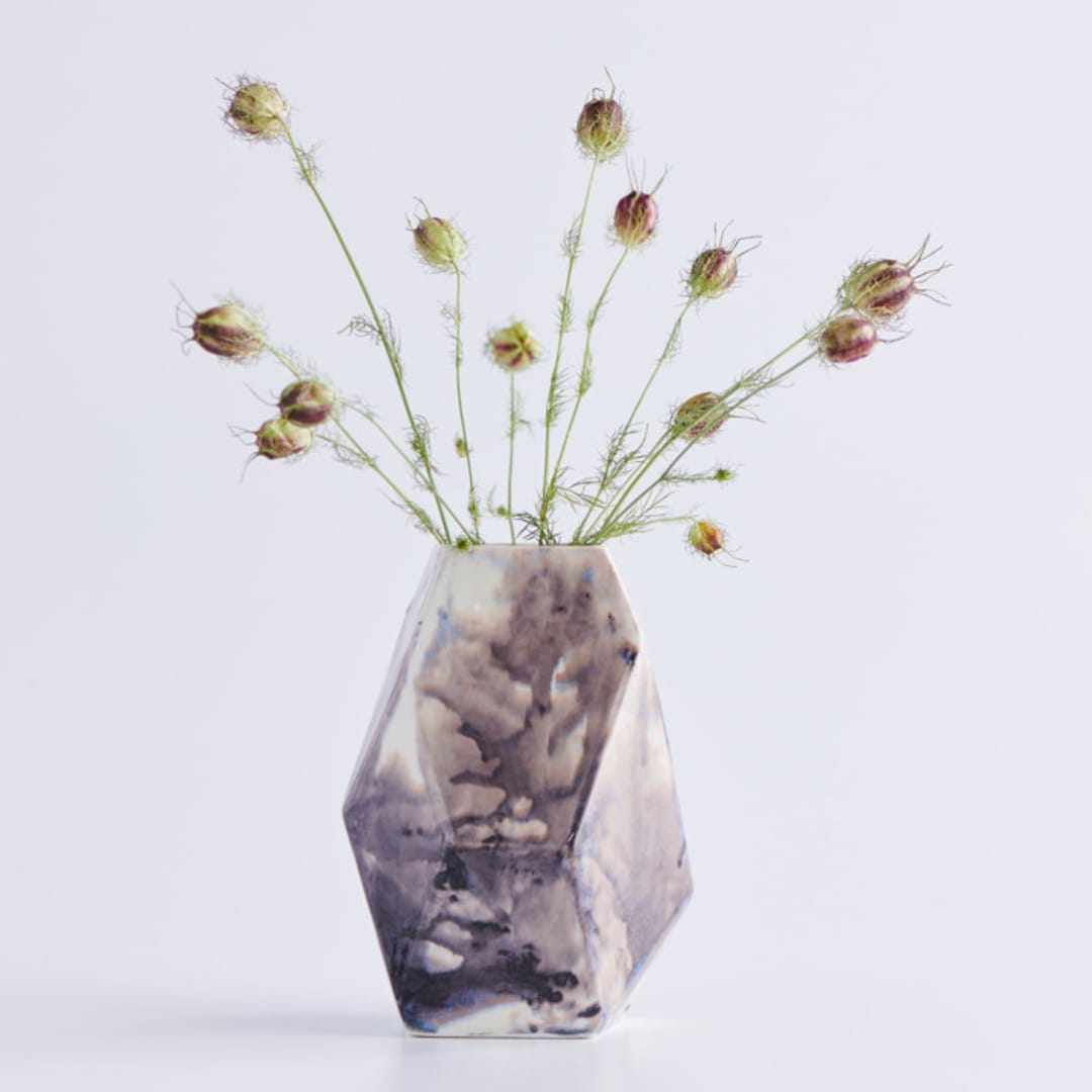 "Medium Formation Vase in Nebula" - Vases in multicolor by Lauren Herzak Bauman