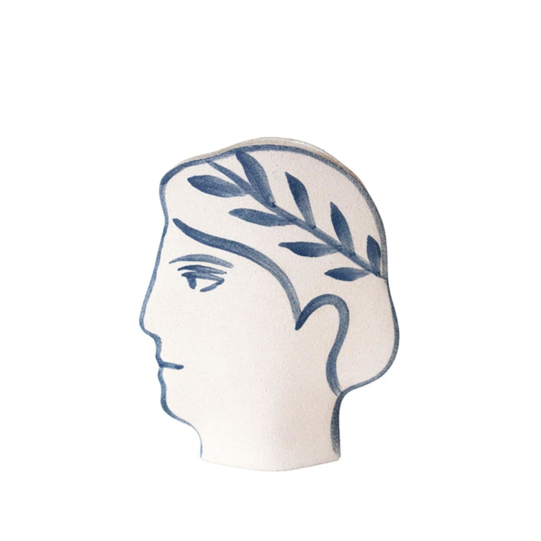 "Ceramic Vase ‘Artemis - Blue'" - Vases in white by Inhee Ma