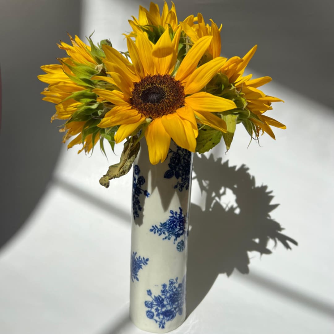 Blue Flower Vase