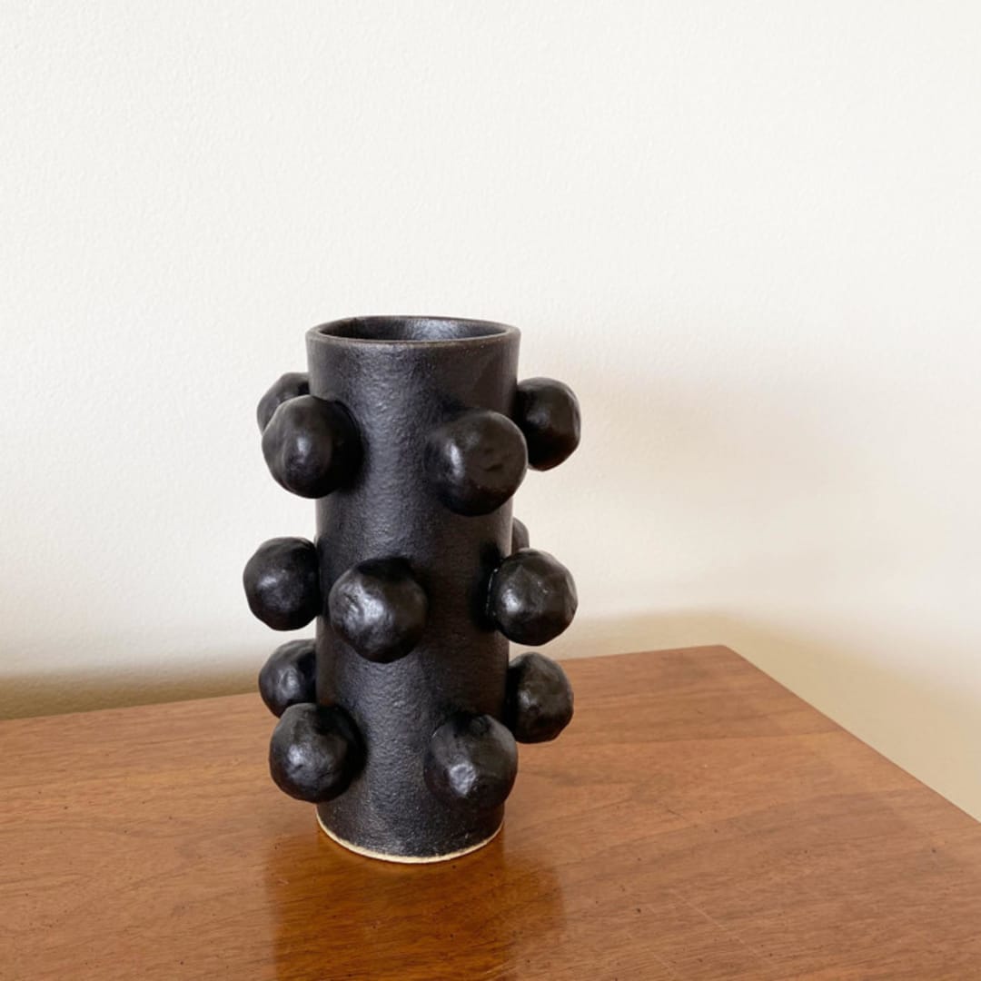 "Bobble Vase - Black" - Vases in black by Sidney Field