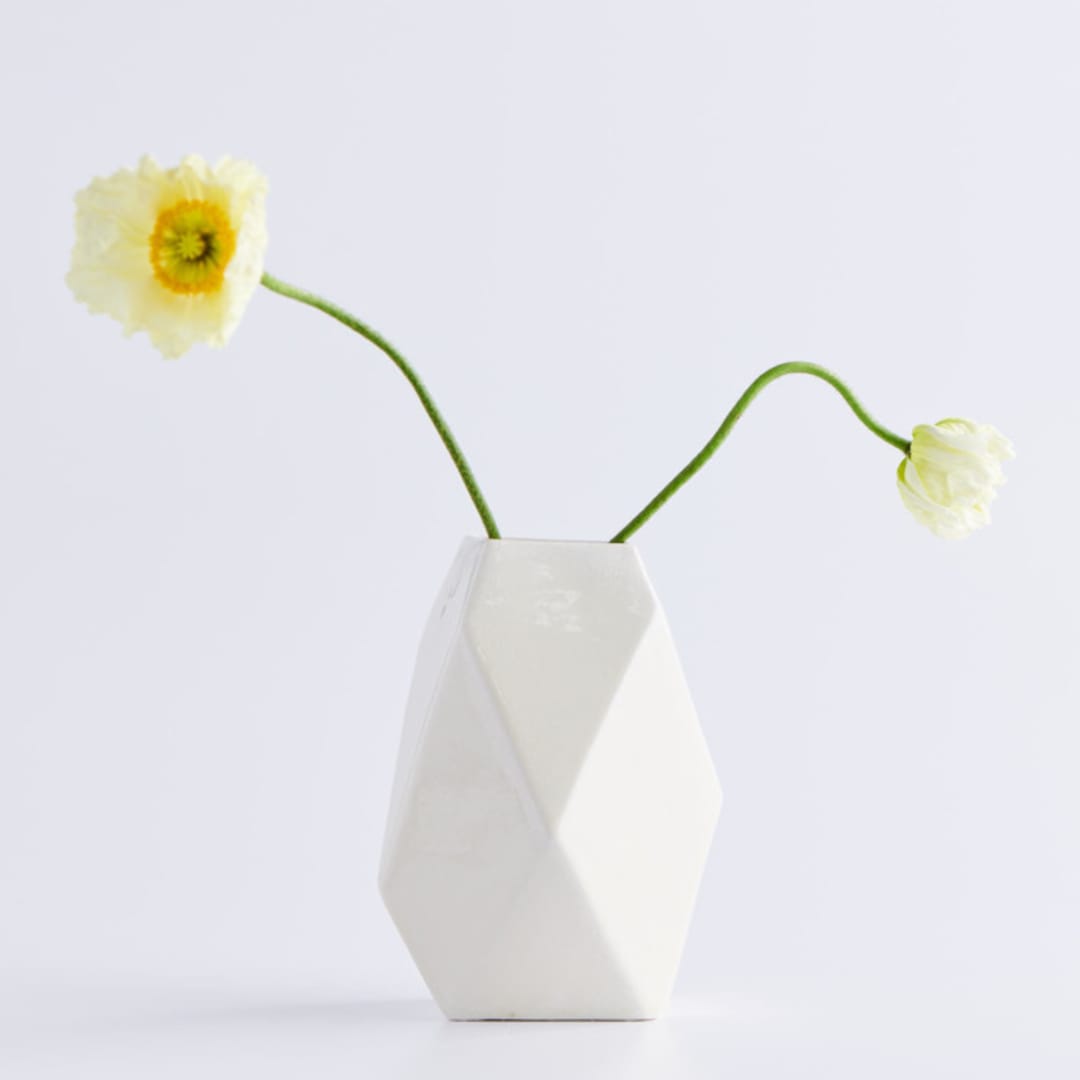 "Medium Formation Vase in Frost White" - Vases in white by Lauren Herzak Bauman