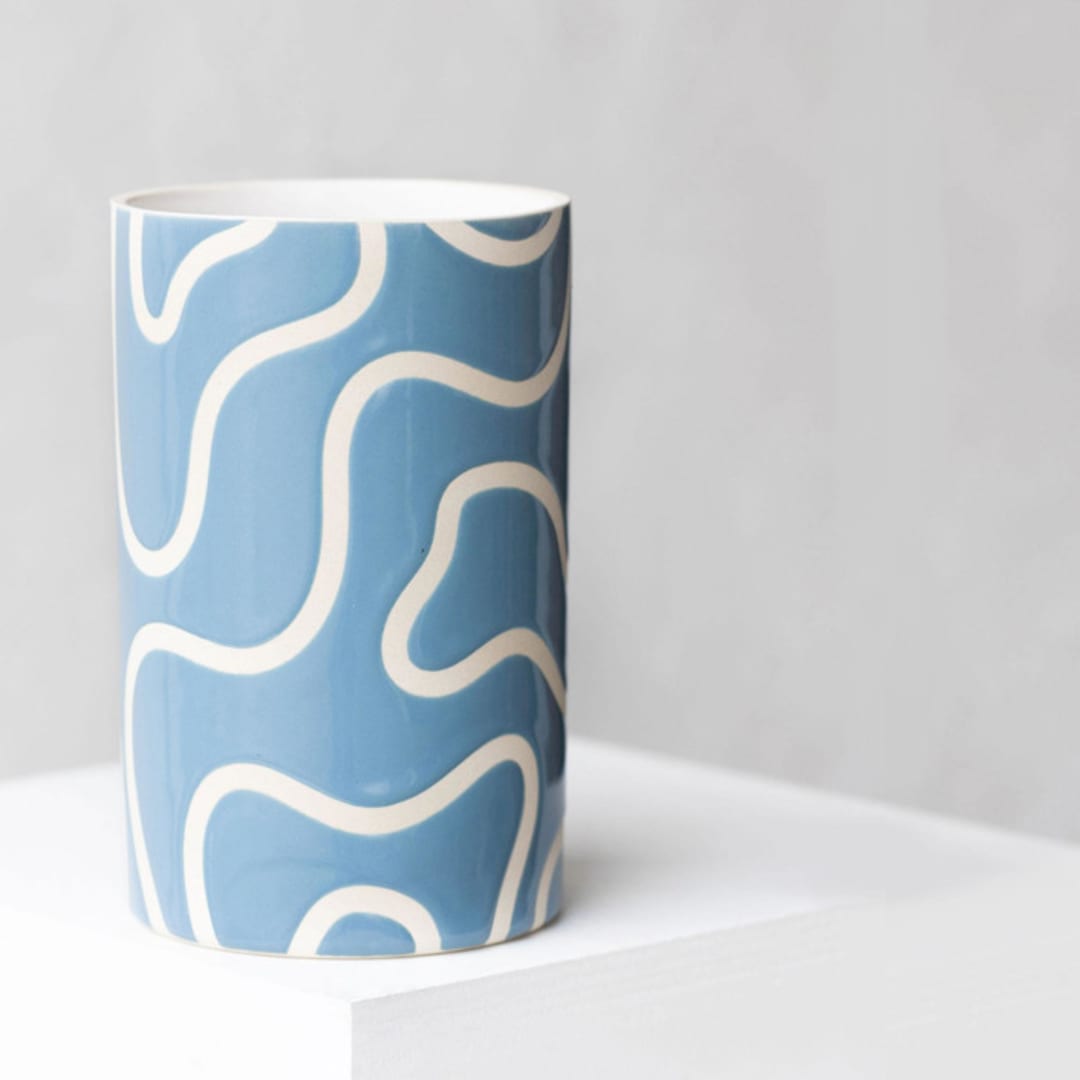 Wiggle Vase - French Blue