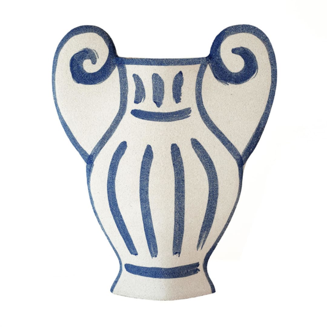 "Ceramic Vase ‘Greek Krater'" - Vases in beige by Inhee Ma