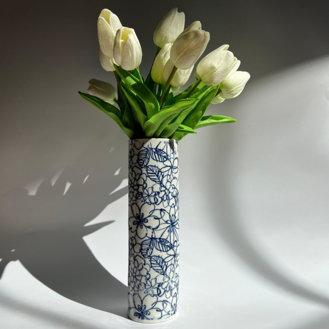 Scribble Flower Vase