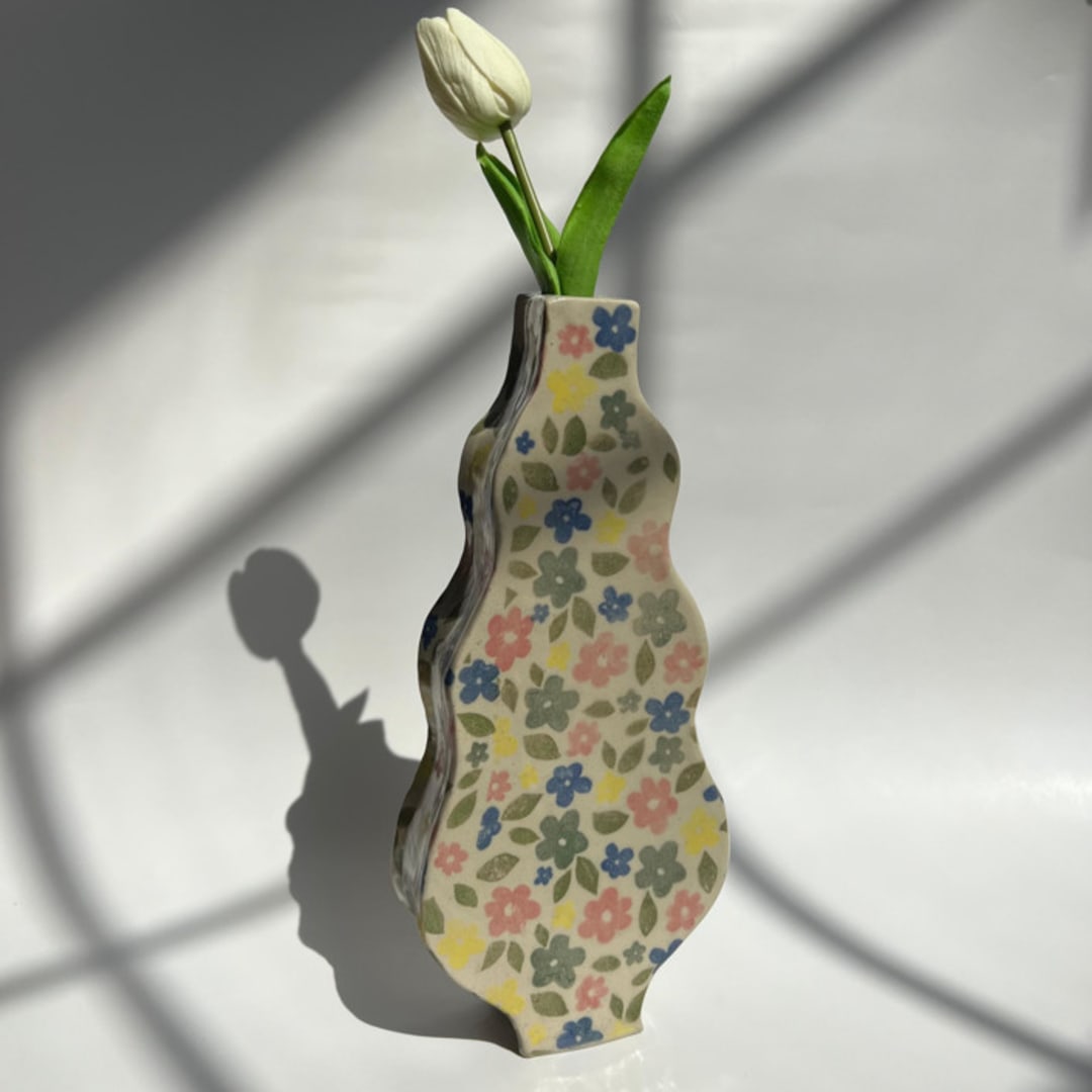 Hand Built Flower Vase
