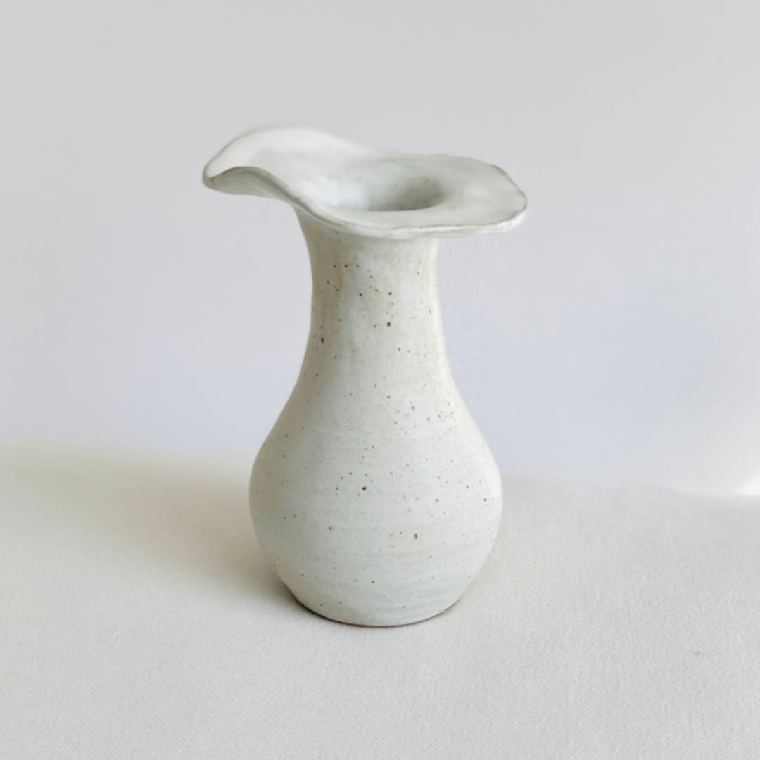 "White Petal Vase" - Vases in white by Cloude Made