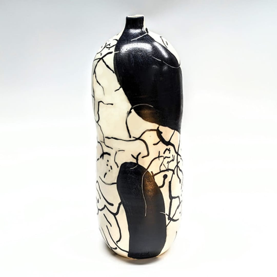 "Tall bottle" - Vases in multicolor by Liz Vigoda