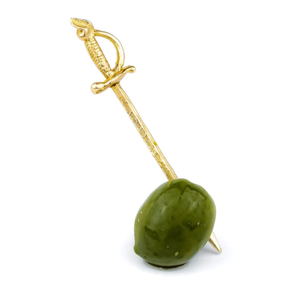 "Sword Martini Picks" - Wine and Bar Tools in brass by Shelton Metal