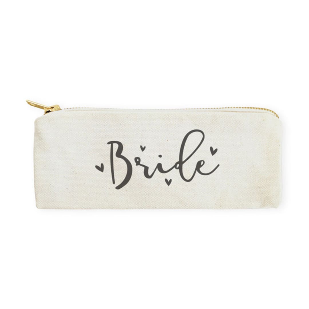 Bride Cotton Canvas Pencil Case and Travel Pouch
