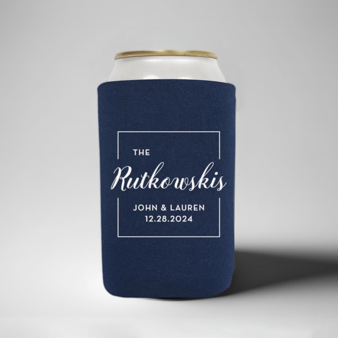 "Custom Elegant wedding can coolers, set of 50" - Favors in beige by Rook Design Co