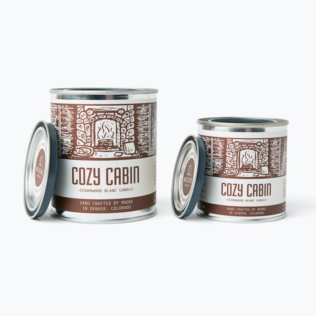 Cozy Cabin Half Pint Soy  Candle