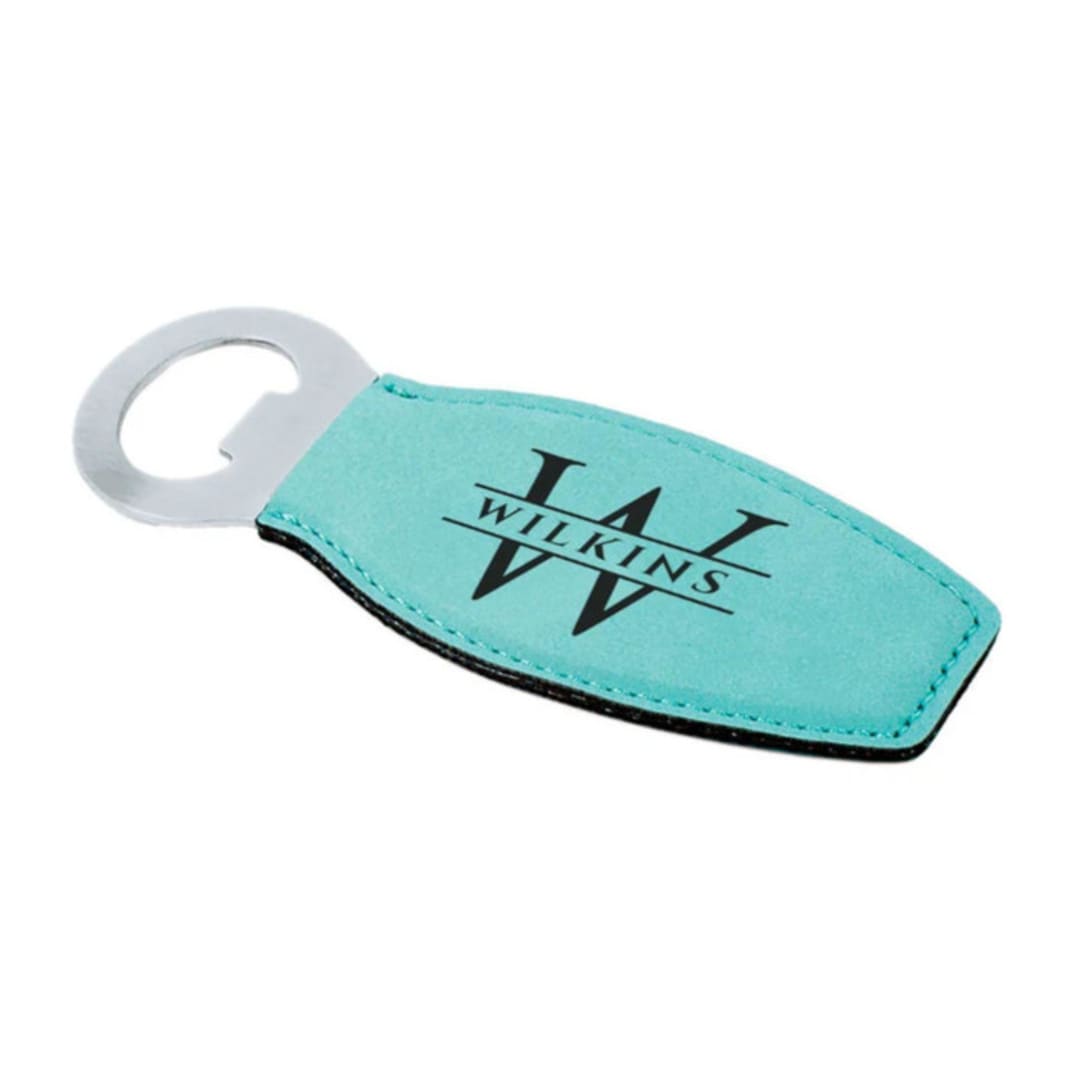 Custom Engraved Vegan Leather Small Magnetic Bottle Opener
