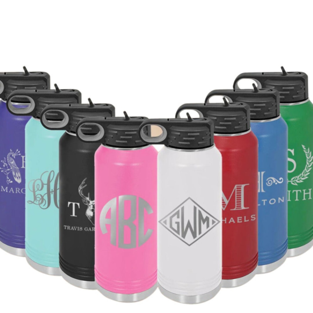 Custom Engraved 32 oz Water Bottle