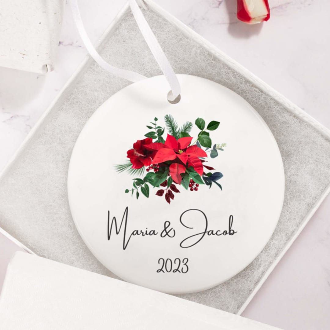 Christmas Ornament For Couple Personalized