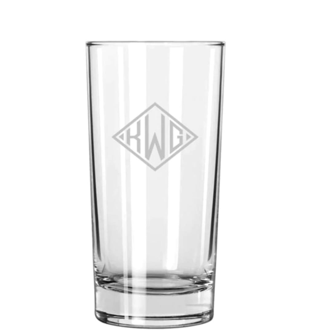 "Custom Cocktail Drinking Glass" - Couple Gifts in clear by Papel Custom Design