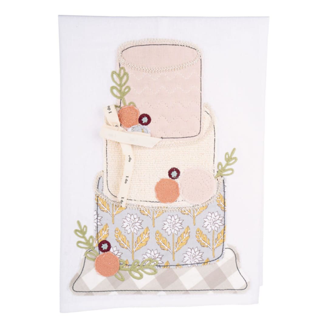 I Do Love You Wedding Cake Tea Towel