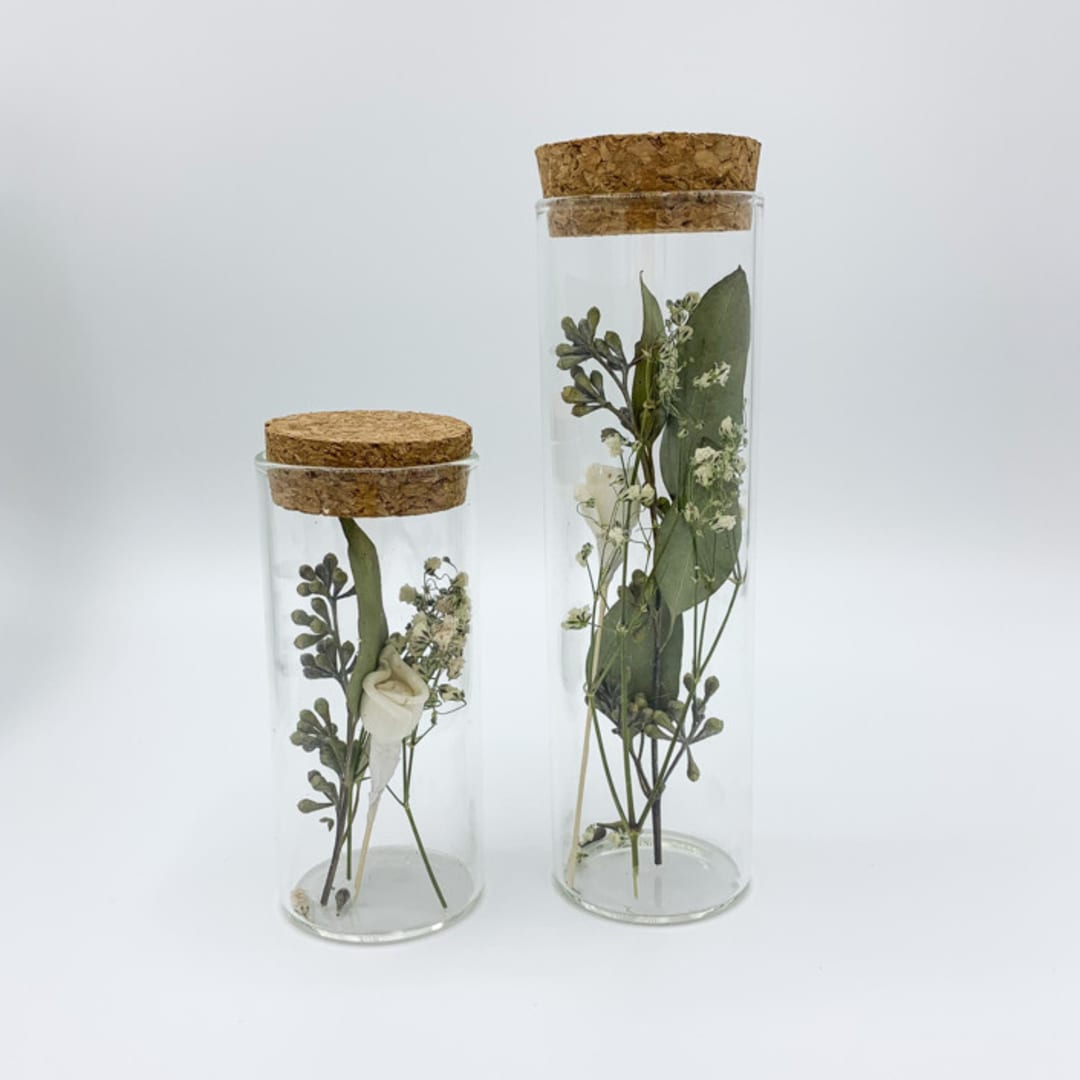 Dried Flower Herbarium Eucalyptus And Baby's Breath 2pc Set