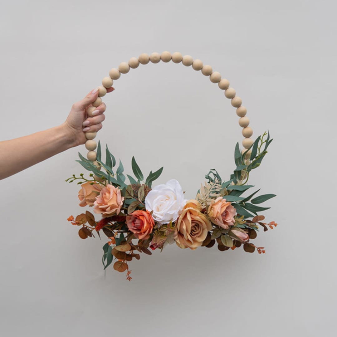 Burnt Orange Bridesmaids Hoop