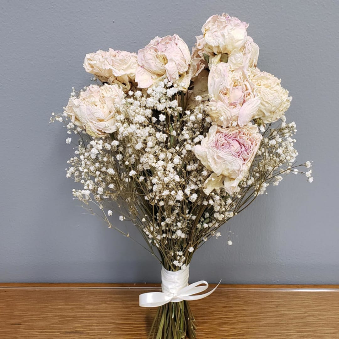 Preserved-Dried Peony Flower Bouquet