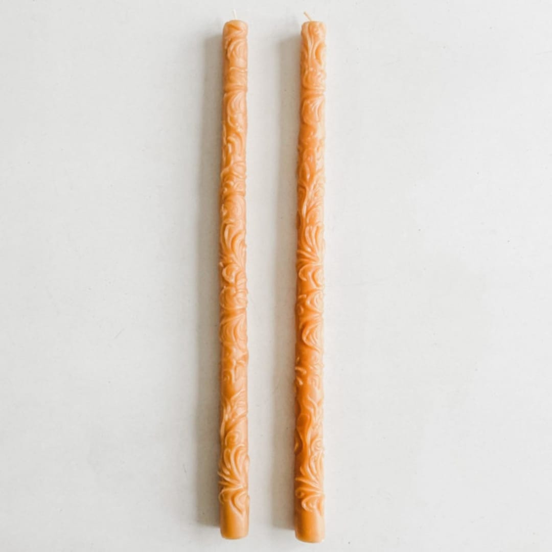 "FLORA TAPERS // ORO" - Candles in yellow by borrowed BLU